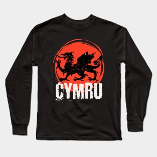 Cymru Welsh Dragon Long Sleeve T-Shirt